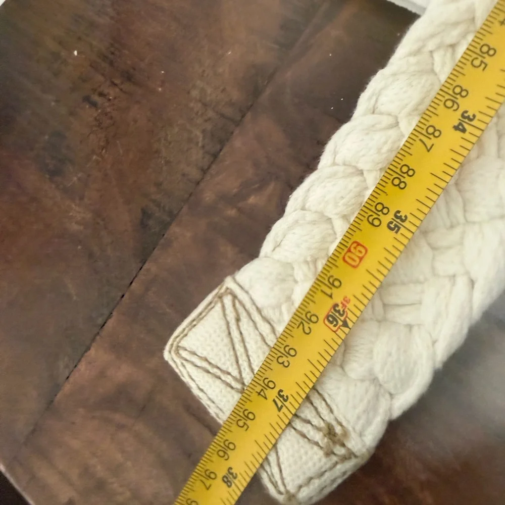 J. Crew Ivory Braided Belt S/M - Picture 9 of 9